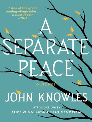 cover image of A Separate Peace